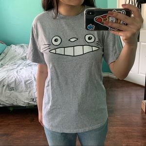Studio Ghibli Totoro Face Graphic Cotton T-Shirt